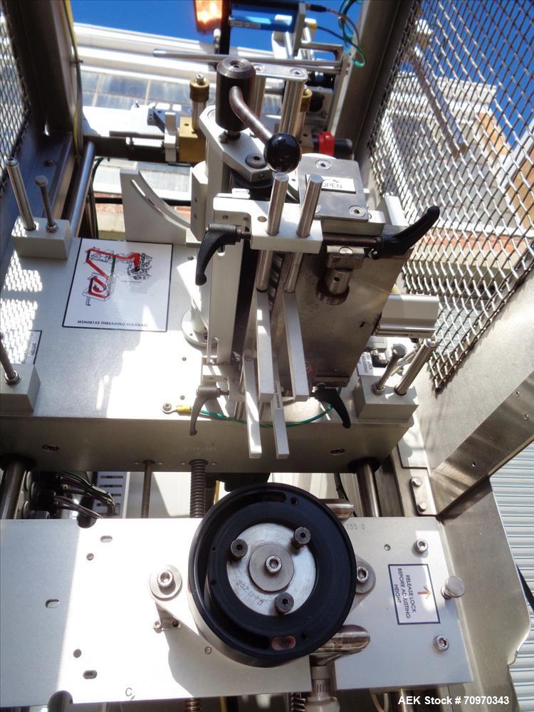Used Accraply (Barry Wehmiller) Model RF150 High Speed Shrink Sleeve Labele