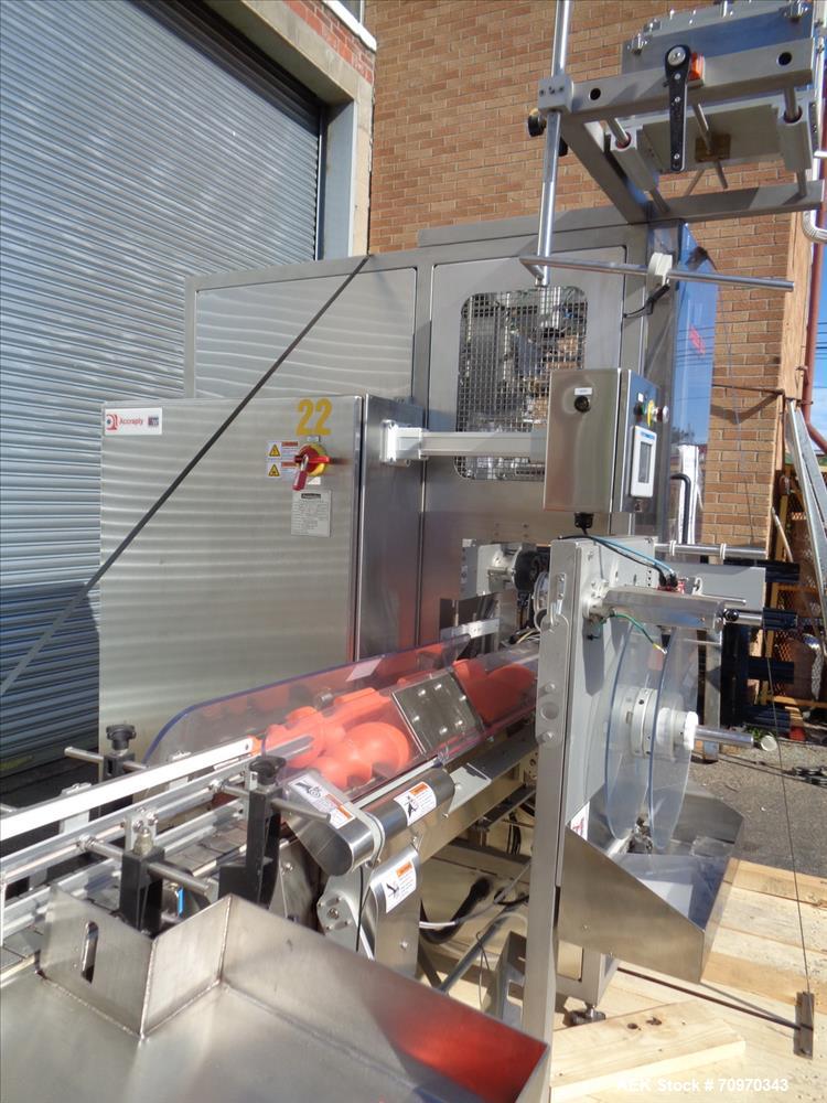 Used Accraply (Barry Wehmiller) Model RF150 High Speed Shrink Sleeve Labele
