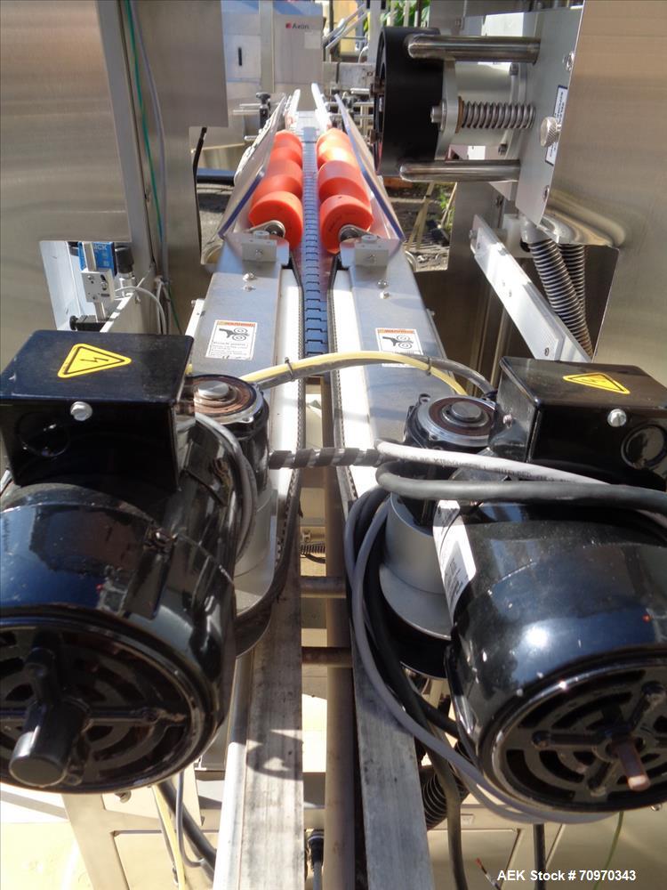 Used Accraply (Barry Wehmiller) Model RF150 High Speed Shrink Sleeve Labele
