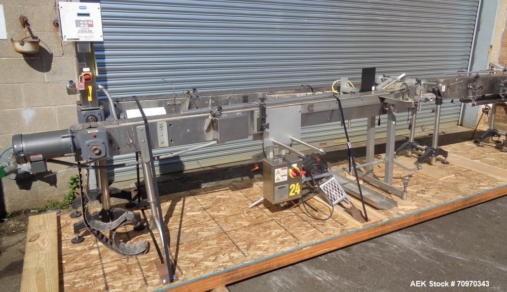 Used Accraply (Barry Wehmiller) Model RF150 High Speed Shrink Sleeve Labele