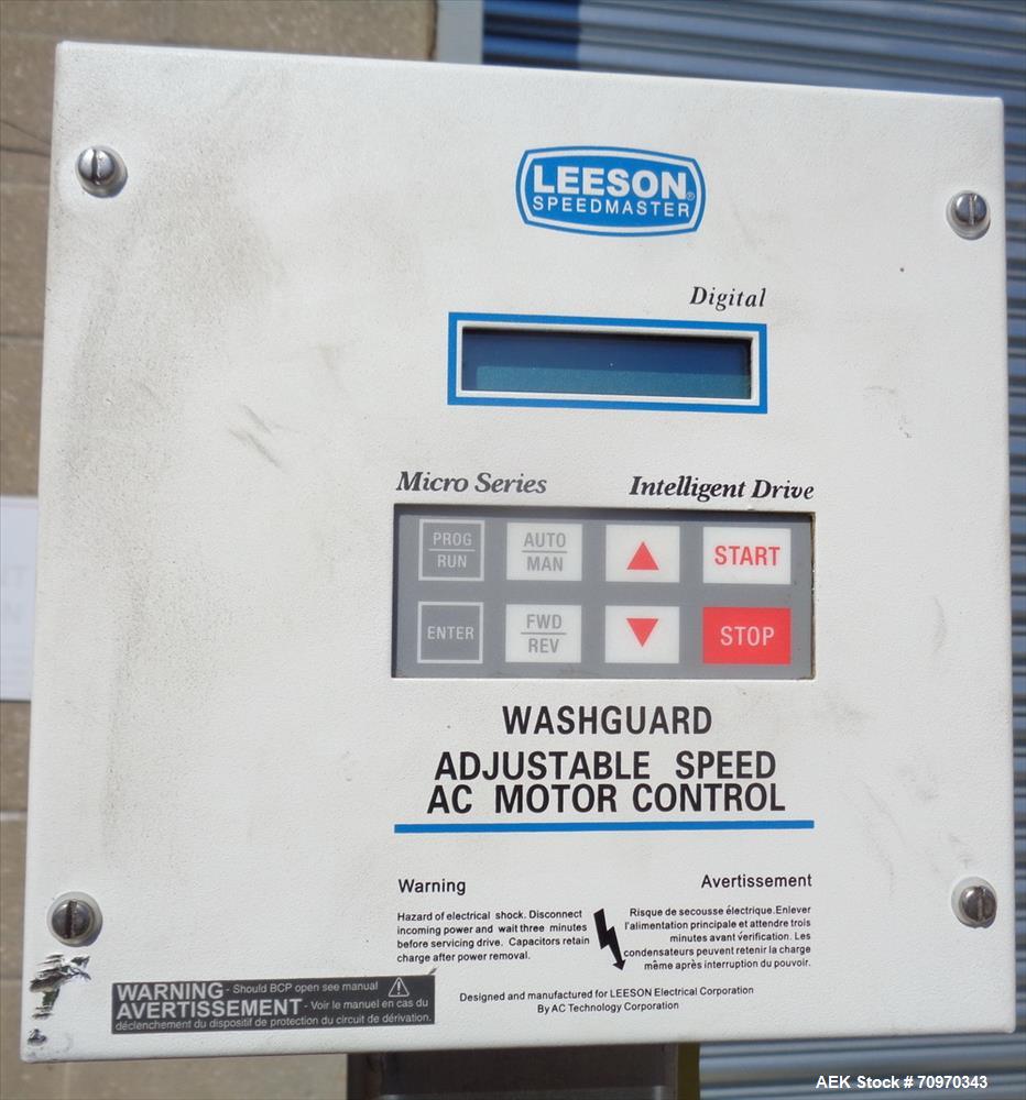 Used Accraply (Barry Wehmiller) Model RF150 High Speed Shrink Sleeve Labele