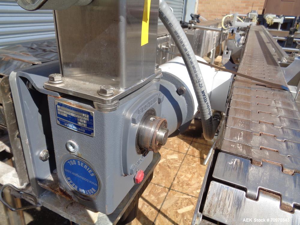 Used Accraply (Barry Wehmiller) Model RF150 High Speed Shrink Sleeve Labele