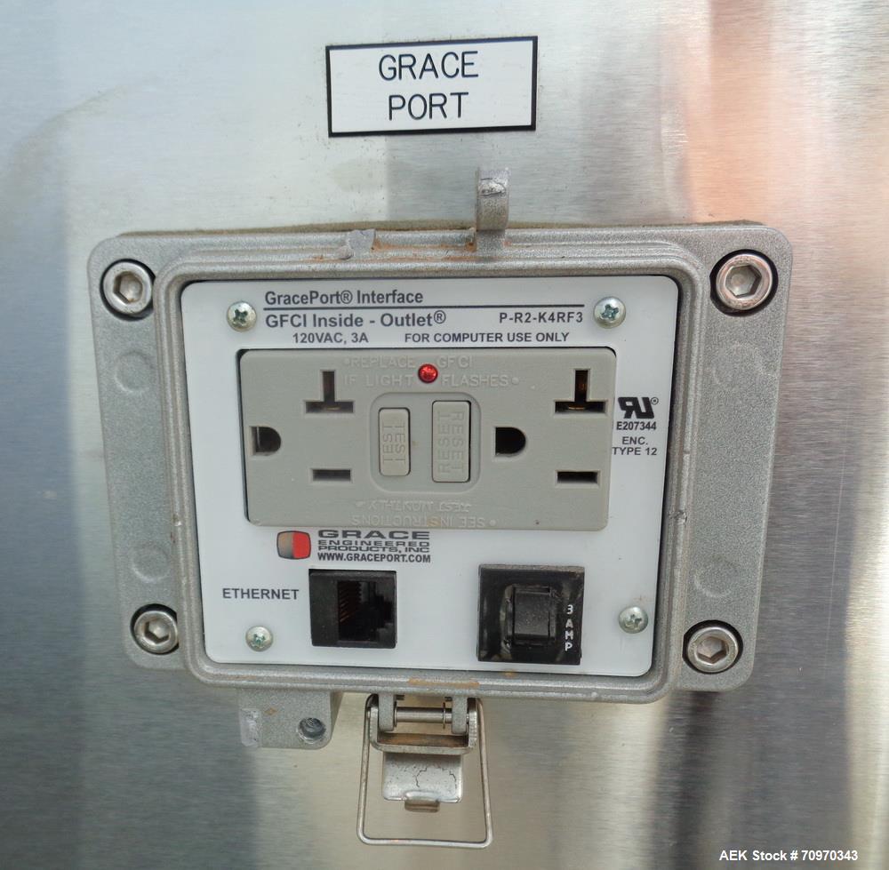 Used Accraply (Barry Wehmiller) Model RF150 High Speed Shrink Sleeve Labele