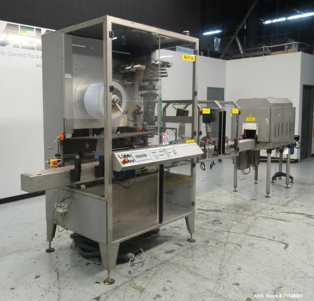 Used Fuji Seal Tamper Evident Shrink Sleeve Applicator & Tunnel