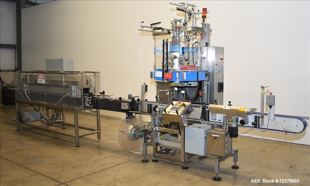 Used Graham Packaging "Sleevit" Sleeve Labeler with Steam Shrink Tunnel
