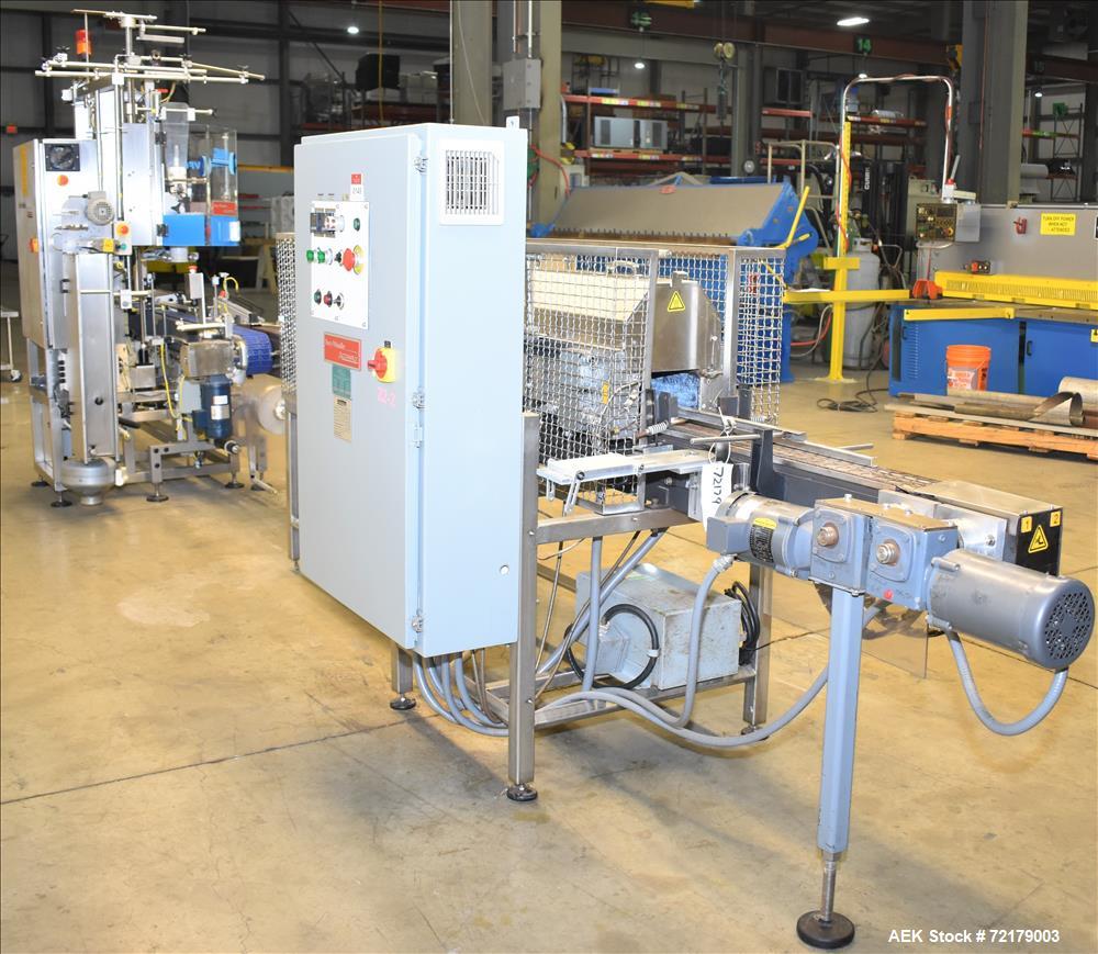 Used- Graham Packaging "Sleevit" Sleeve Labeler with Steam Shrink Tunnel