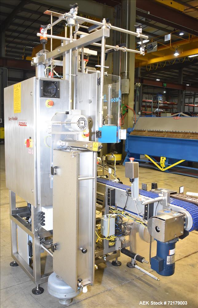 Used- Graham Packaging "Sleevit" Sleeve Labeler with Steam Shrink Tunnel