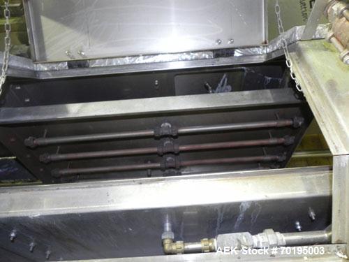Used Graham Packaging RF200LRSleeve Labeler. Capable of speeds up to 200 bottles per minute. Sleeve layflat range of 30mm - 200mm,cut length up to 200mm. Has dual wormscrew infeed, HMI interface and ...