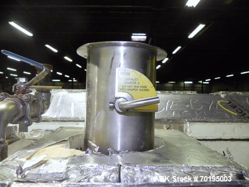 Used Graham Packaging RF200LRSleeve Labeler. Capable of speeds up to 200 bottles per minute. Sleeve layflat range of 30mm - 200mm,cut length up to 200mm. Has dual wormscrew infeed, HMI interface and ...