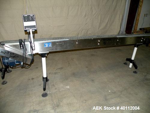 Used Accutek Accusleever Tamper Evident Neck Bander Or Shrink Sleeve Labeler. Capable of speeds up to 60 cpm. Film sizes: Lay flat 16 mm to 150 mm and cut length 16 mm to75 mm. Inclueds a shrink tunn...