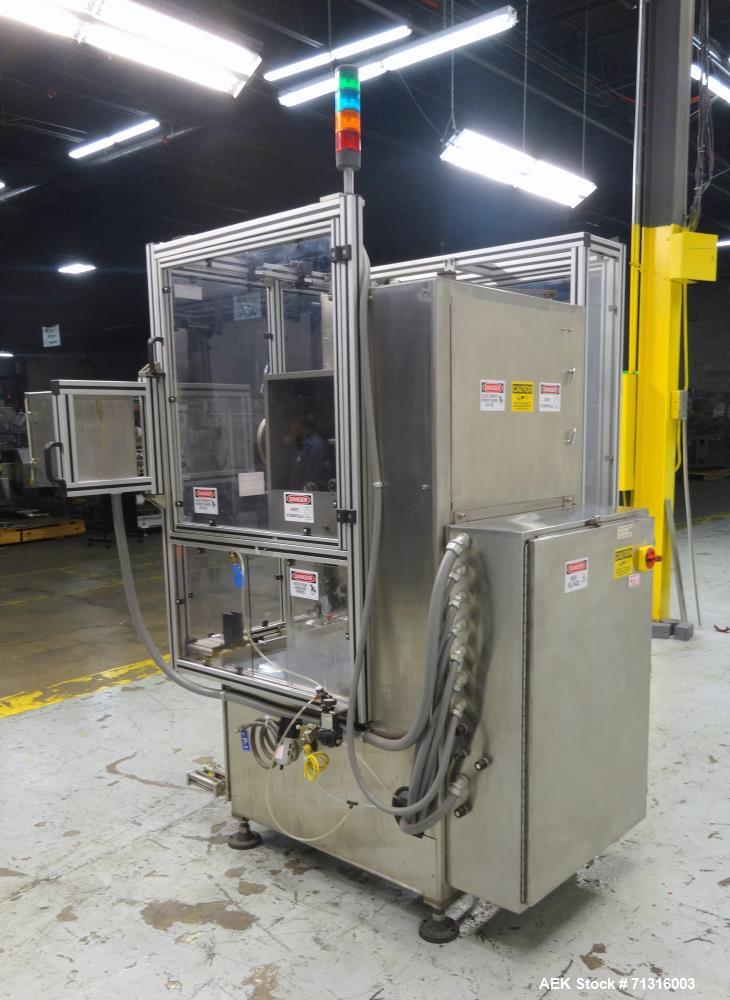 Used PDC Model Automatic Shrink Sleeve Labeler and Tamper Evident Neck Bander