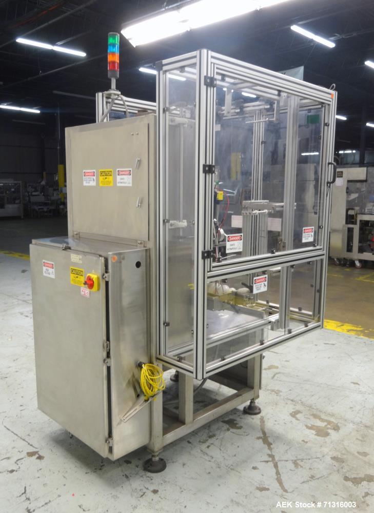 Used PDC Model Automatic Shrink Sleeve Labeler and Tamper Evident Neck Bander