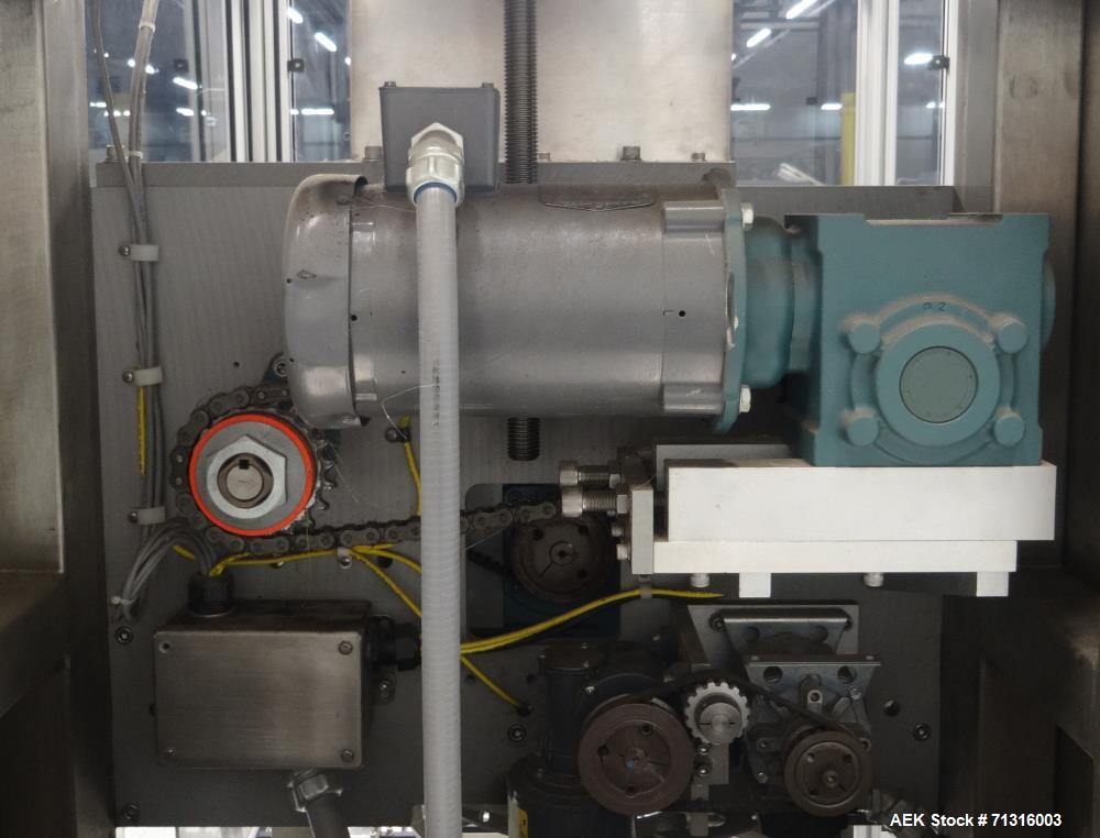 Used PDC Model Automatic Shrink Sleeve Labeler and Tamper Evident Neck Bander
