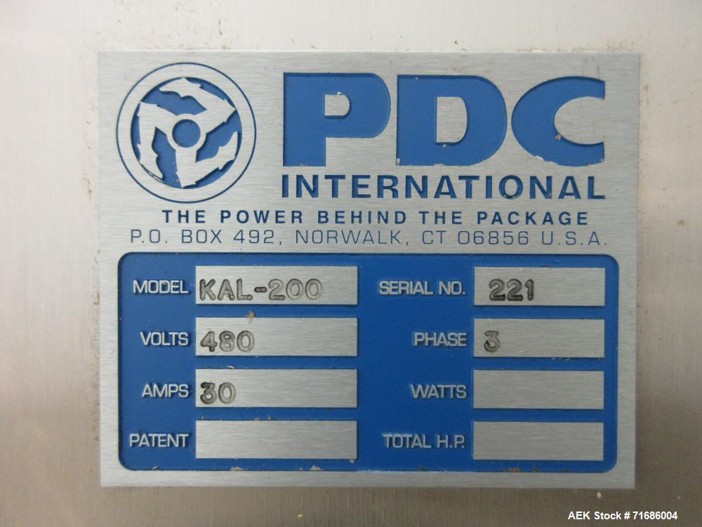 Used PDC Model 75-ERT Tamper Evident Neck Bander or Shrink Sleeve Labeler
