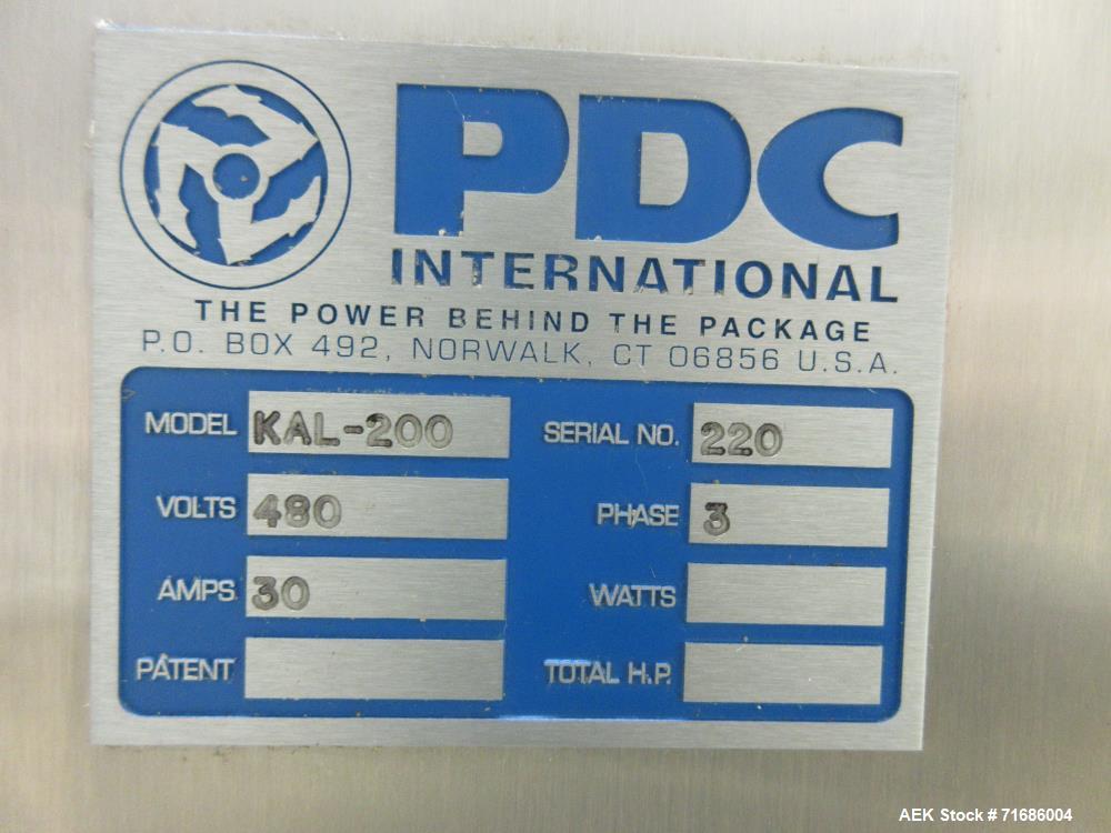 Used PDC Model 75-ERT Tamper Evident Neck Bander or Shrink Sleeve Labeler