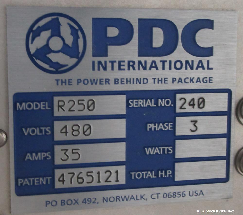 Used PDC R250-TS-AS Shrink Sleeve Labeler with Heat Tunnel – Up to 250 CPM