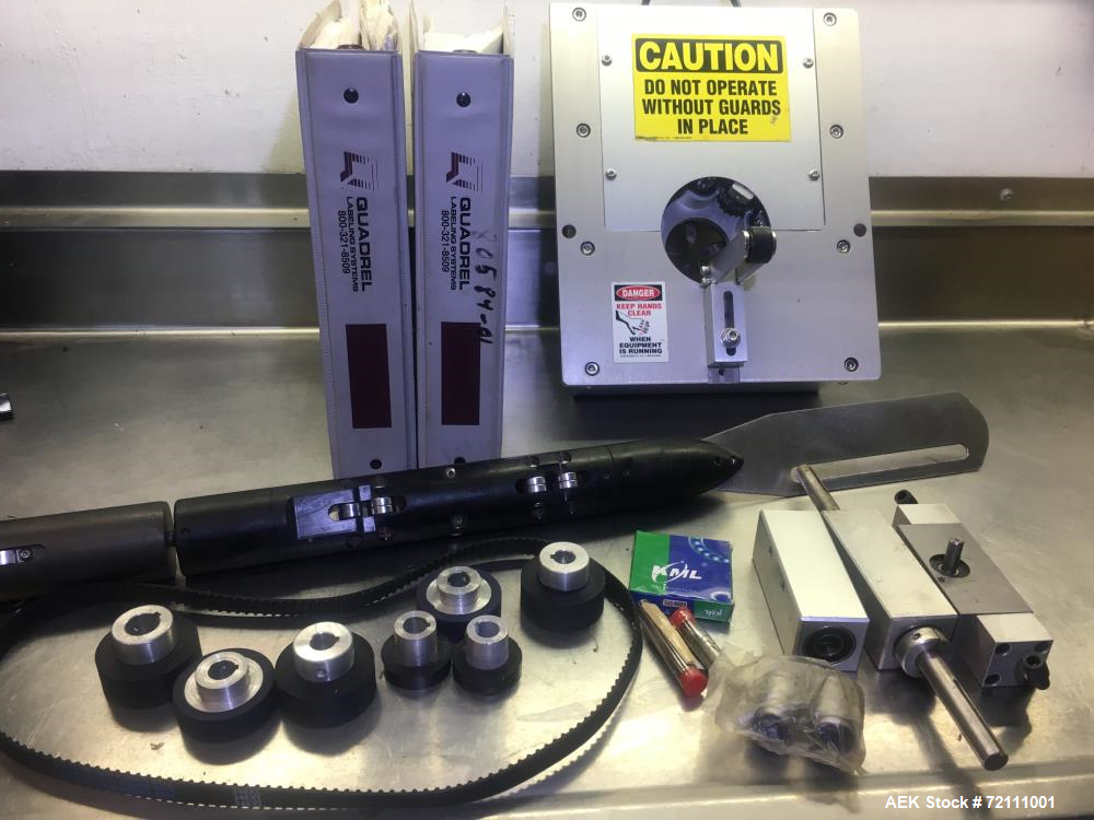 Used Quadrel High Speed Tamper Evident Neck Bander