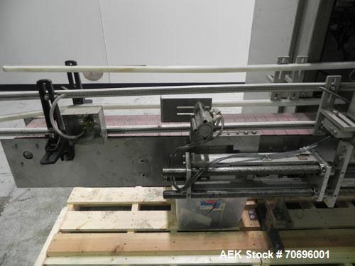 Used Styrotech Model ST-2200 Stretch Sleeve Labeler.  Machine is capable of speeds up to 45 bottles per minute - depending on materials and application. Sizes range up to 2 gallons. Stainless steel f...