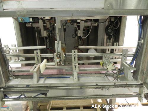 Used Styrotech Model ST-2200 Stretch Sleeve Labeler.  Machine is capable of speeds up to 45 bottles per minute - depending on materials and application. Sizes range up to 2 gallons. Stainless steel f...