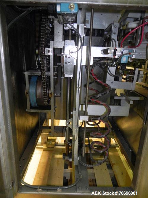 Used Styrotech Model ST-2200 Stretch Sleeve Labeler.  Machine is capable of speeds up to 45 bottles per minute - depending on materials and application. Sizes range up to 2 gallons. Stainless steel f...