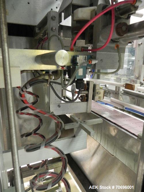 Used Styrotech Model ST-2200 Stretch Sleeve Labeler.  Machine is capable of speeds up to 45 bottles per minute - depending on materials and application. Sizes range up to 2 gallons. Stainless steel f...