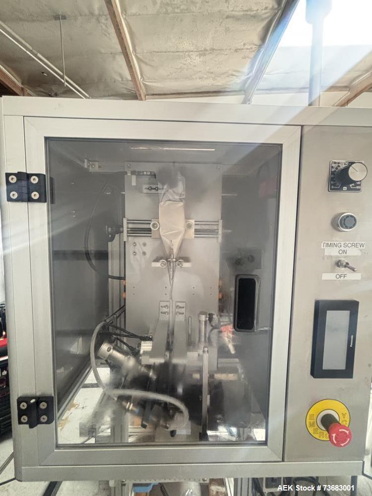 Used AFM TS-CH100-V1B Stainless Steel Tamper Evident Neckbander – Up to 120 Containers Per Minute
