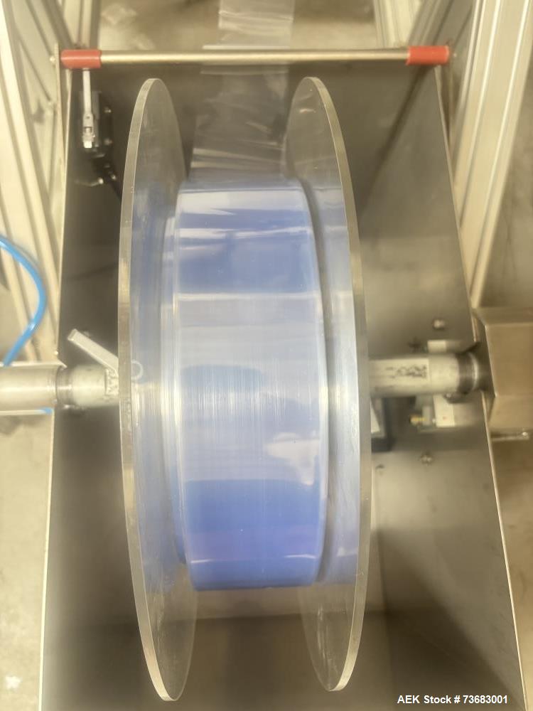 Used AFM TS-CH100-V1B Stainless Steel Tamper Evident Neckbander – Up to 120 Containers Per Minute