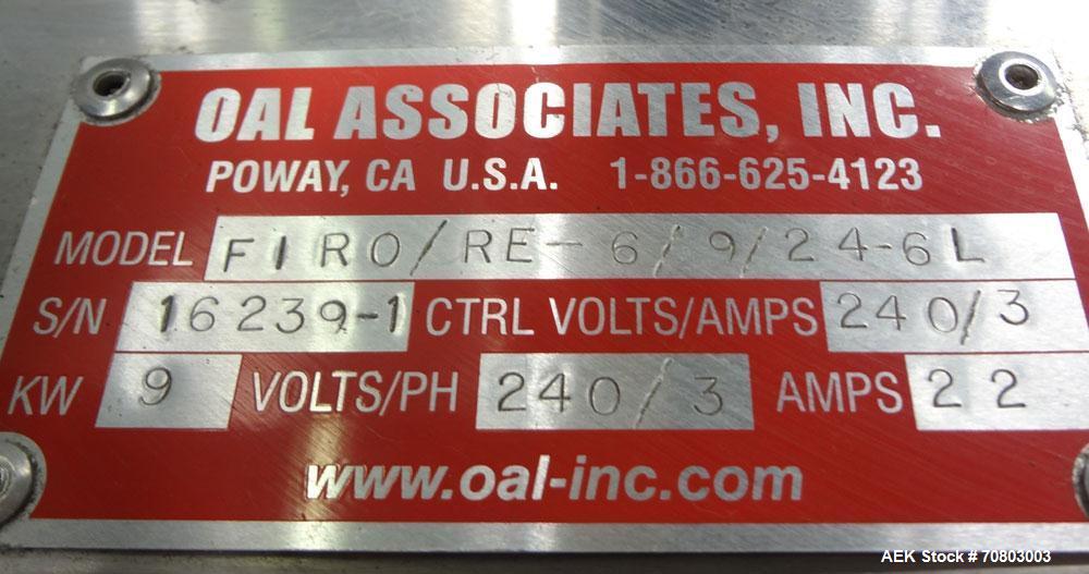 Used TriPack LSA-160 Automatic Shrink Sleeve Labeler Applicator / Neck Bander. Capable of speeds up to 100 BPM. Layflat width 40mm-170mm. Product Diameter 1" to 4.5". Cut off length 30mm-200mm. Thick...