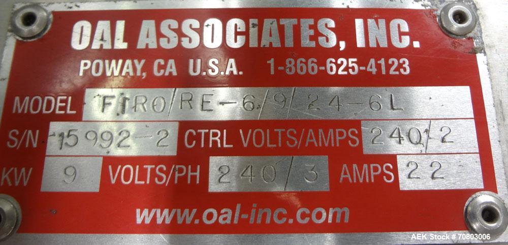 Used TriPack LSA-160 Automatic Shrink Sleeve Labeler Applicator / Neck Bander. Capable of speeds up to 100 BPM. Layflat width 40mm-170mm. Product diameter 25mm to 1" to 110mm. Cut off length 30mm-200...