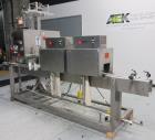 Used Axon Styrotech Model EZ-200-AB Tamper Evident Sleeve Labeler/Band Applicat