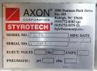 Used Axon Dual Zone Styrotech Shrink Tunnel, Model EZ-72-HT. Total tunnel length 72