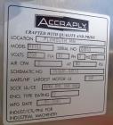 Used Accraply (Barry Wehmiller) Model RF150 High Speed Shrink Sleeve Labele