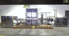 Used Fuji Intersleeve Model 3200H Horizontal sleeve labeler. Maximum speed 15,000/hour ( ref. sleeve 100 cl x 30lfw). Product diameter 8-40mm, product length 40-200mm. Last running plastic vials off ...