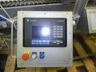 Used Fuji Intersleeve Model 3200H Horizontal sleeve labeler. Maximum speed 15,000/hour ( ref. sleeve 100 cl x 30lfw). Product diameter 8-40mm, product length 40-200mm. Last running plastic vials off ...