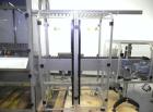 Used Fuji Intersleeve Model 3200H Horizontal sleeve labeler. Maximum speed 15,000/hour ( ref. sleeve 100 cl x 30lfw). Product diameter 8-40mm, product length 40-200mm. Last running plastic vials off ...