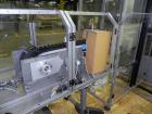 Used Fuji Intersleeve Model 3200H Horizontal sleeve labeler. Maximum speed 15,000/hour ( ref. sleeve 100 cl x 30lfw). Product diameter 8-40mm, product length 40-200mm. Last running plastic vials off ...