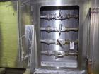 Used Graham Packaging RF200LRSleeve Labeler. Capable of speeds up to 200 bottles per minute. Sleeve layflat range of 30mm - 200mm,cut length up to 200mm. Has dual wormscrew infeed, HMI interface and ...