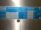 Used Graham Packaging RF200LRSleeve Labeler. Capable of speeds up to 200 bottles per minute. Sleeve layflat range of 30mm - 200mm,cut length up to 200mm. Has dual wormscrew infeed, HMI interface and ...