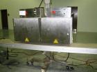Used Tri-Pack LSA-160 Automatic Shrink Sleeve Labeler Applicator or Neck Bander capable of speeds up to 100 ppm. Has Layflat Range: 35mm to 175mm. Product Diameter: 1