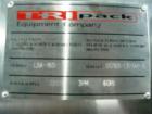 Used Tri-Pack LSA-160 Automatic Shrink Sleeve Labeler Applicator or Neck Bander capable of speeds up to 100 ppm. Has Layflat Range: 35mm to 175mm. Product Diameter: 1