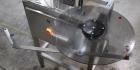 Used Marburg Industries Model M-725-FB Auto Cap Sealer. Approximate speeds up to 200 units per minute. Approximate bands up to a 70mm closure. Has Mitsubishi MELSEC PLC, Mitsubishi drive. Serial# 165...