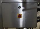 Used Marburg Industries Model M-725-FB Auto Cap Sealer. Approximate speeds up to 200 units per minute. Approximate bands up to a 70mm closure. Has Mitsubishi MELSEC PLC, Mitsubishi drive. Serial# 165...