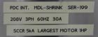 Used PDC Model Automatic Shrink Sleeve Labeler and Tamper Evident Neck Bander