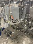 Used-PDC Model R-300Tsert inline sleeve labeler. Has dual worm infeed, with registration and perforating wheel. Last running...