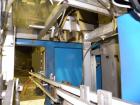 Used SleeveCo Model ST-2200R Stretch Sleeve Applicator capable of speeds up to 60 bottles per minute. Currently set up on round gallon containers, has film registration. Machine footprint 48