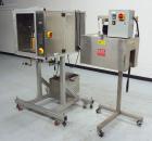 Used TriPack LSA-160 Automatic Shrink Sleeve Labeler Applicator / Neck Bander. Capable of speeds up to 100 BPM. Layflat width 40mm-170mm. Product Diameter 1