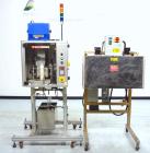 Used TriPack LSA-160 Automatic Shrink Sleeve Labeler Applicator / Neck Bander. Capable of speeds up to 100 BPM. Layflat width 40mm-170mm. Product Diameter 1