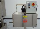 Used TriPack LSA-160 Automatic Shrink Sleeve Labeler Applicator / Neck Bander. Capable of speeds up to 100 BPM. Layflat width 40mm-170mm. Product diameter 25mm to 1