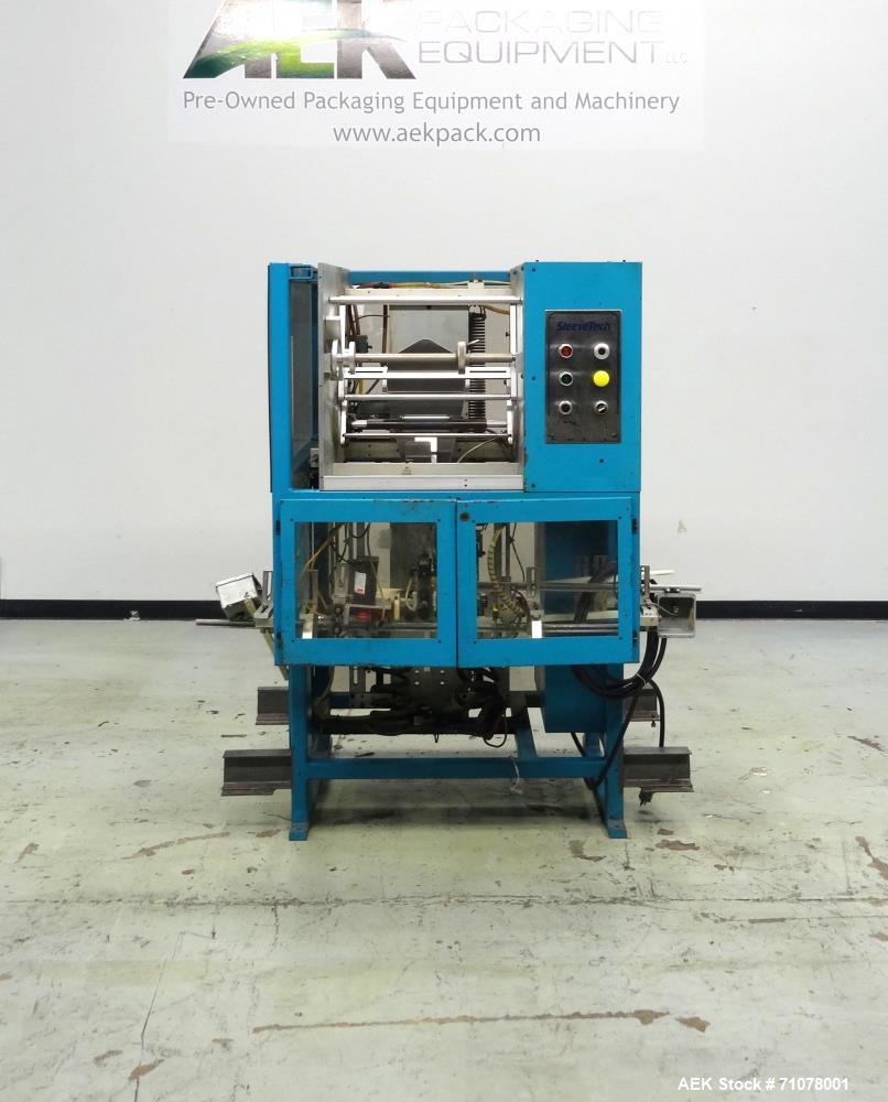 Used SleeveTech (SleeveCo) Model SL-1800 Stretch Sleeve Label Applicator