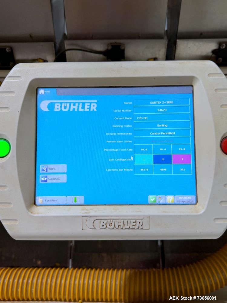 Used Buhler SORTEX Z+3 RBL Optical Sorter | 3-Chute High-Speed Nut Sorting System